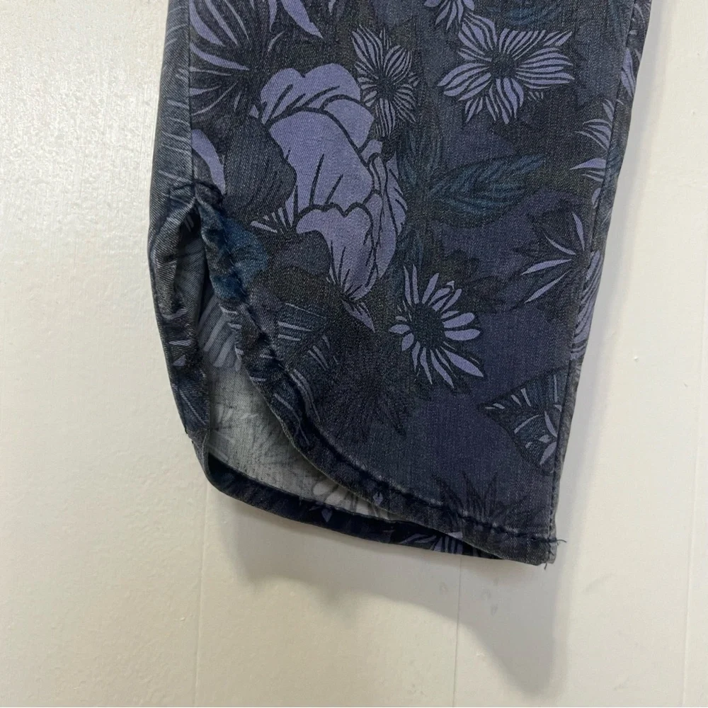 Marine Layer Re-Spun Allison Blue Floral Tropical Botanical Pull On Pants Size S